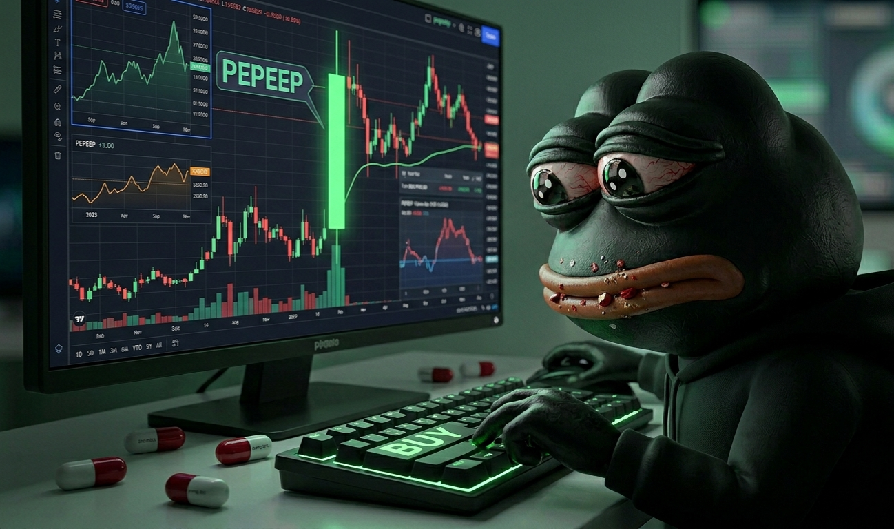 Pepeep Staring at Charts